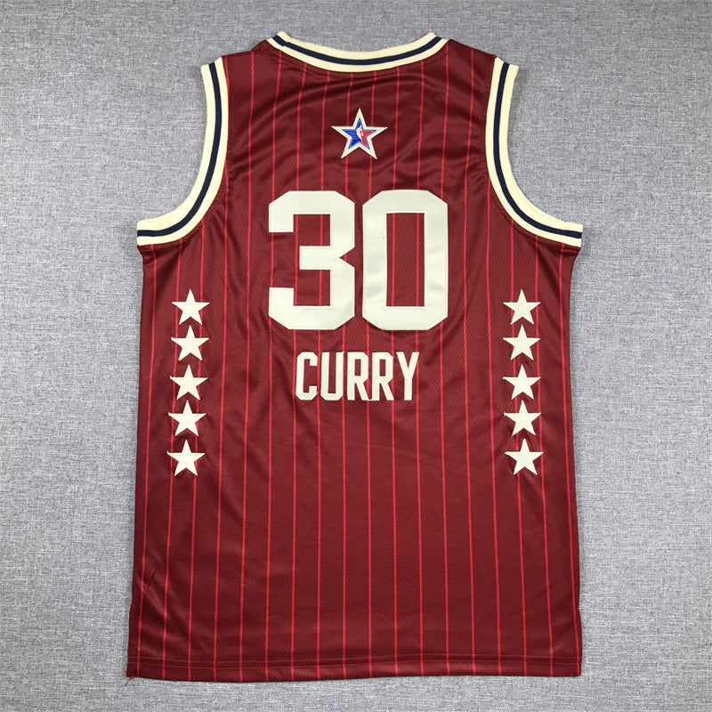 Men's Golden State Warriors Stephen Curry Red 2024 NBA All-Star Game Swingman Jersey