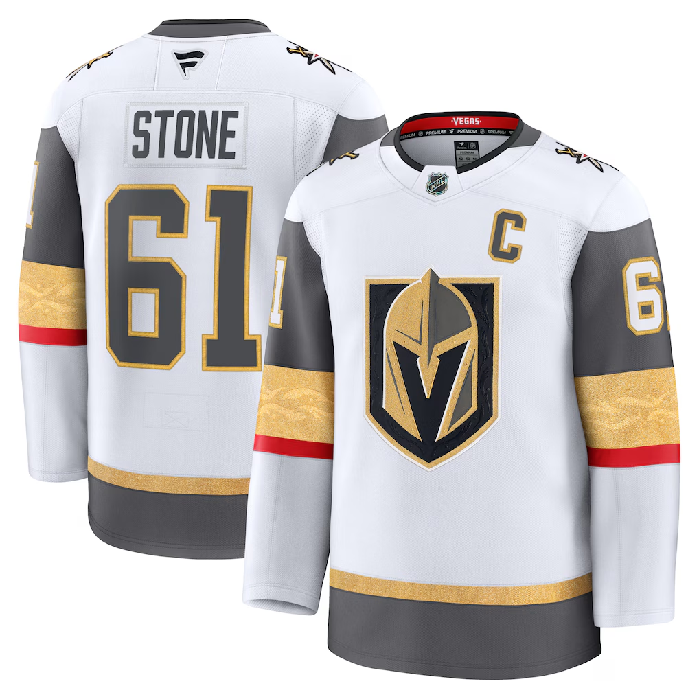 Men's Vegas Golden Knights Mark Stone Fanatics White Away Premium Jersey