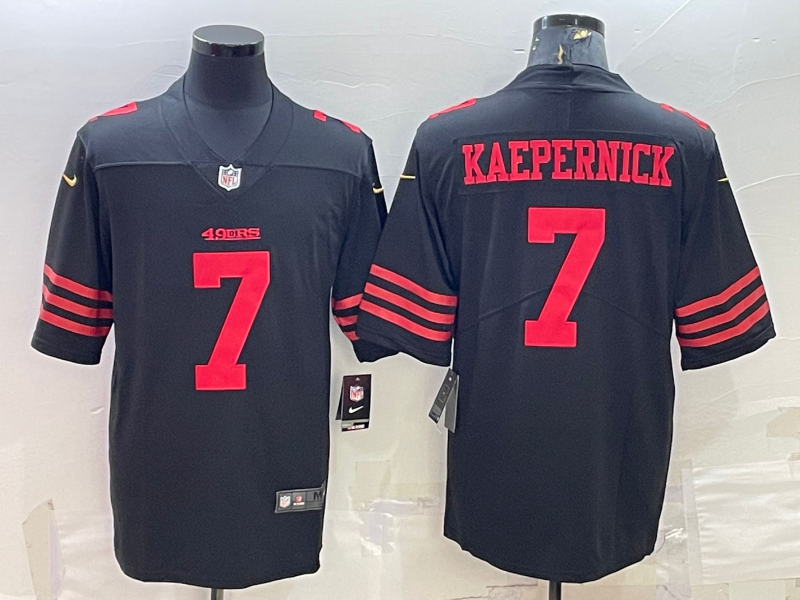 Men's San Francisco 49ers Colin Kaepernick Black Player Jersey