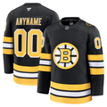 Men's Boston Bruins Fanatics Black Home Premium Custom Jersey