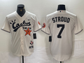 Men's Houston Astros C.J. Stroud White Limited Player Jersey