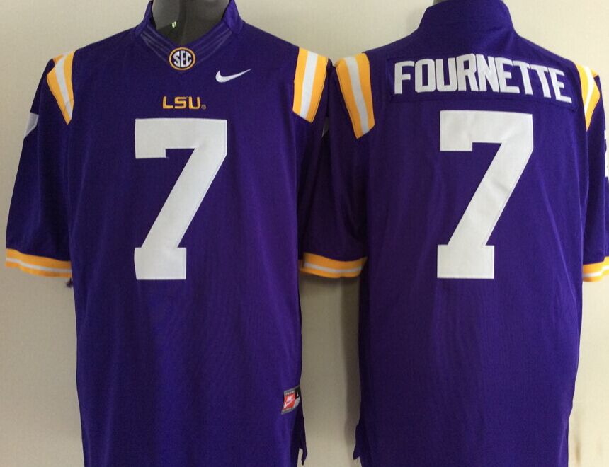 Men's LSU Tigers Leonard Fournett Purple Player Game Jersey