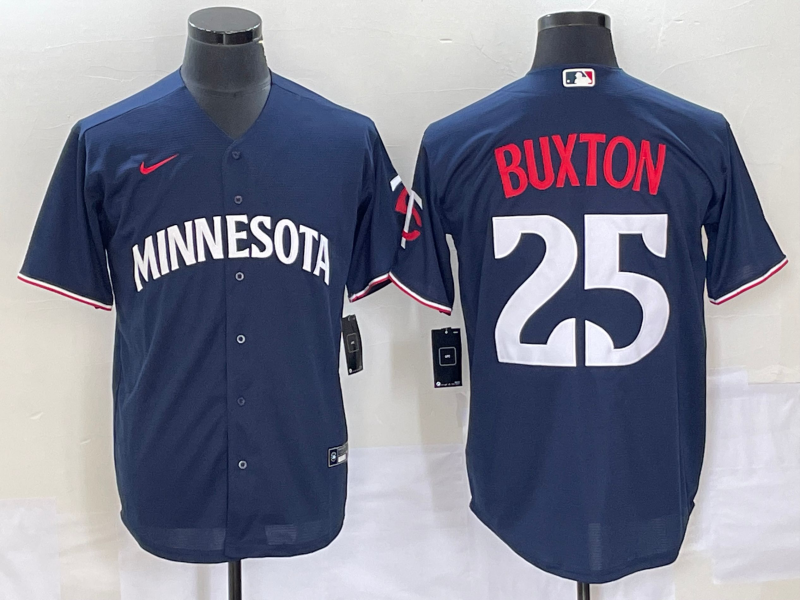Men's Minnesota Twins Byron Buxton Navy Alternate Replica Player Jersey