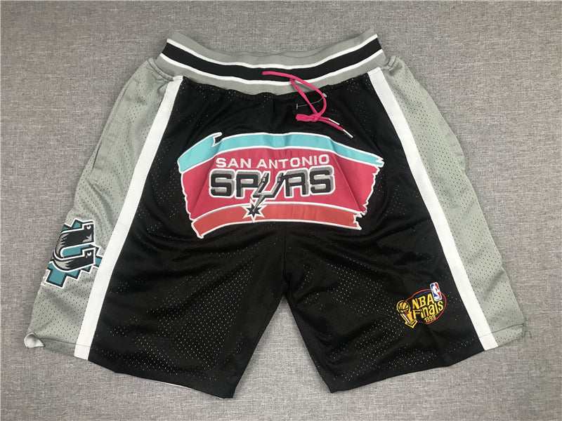 Men's San Antonio Spurs Black Basketball Shorts