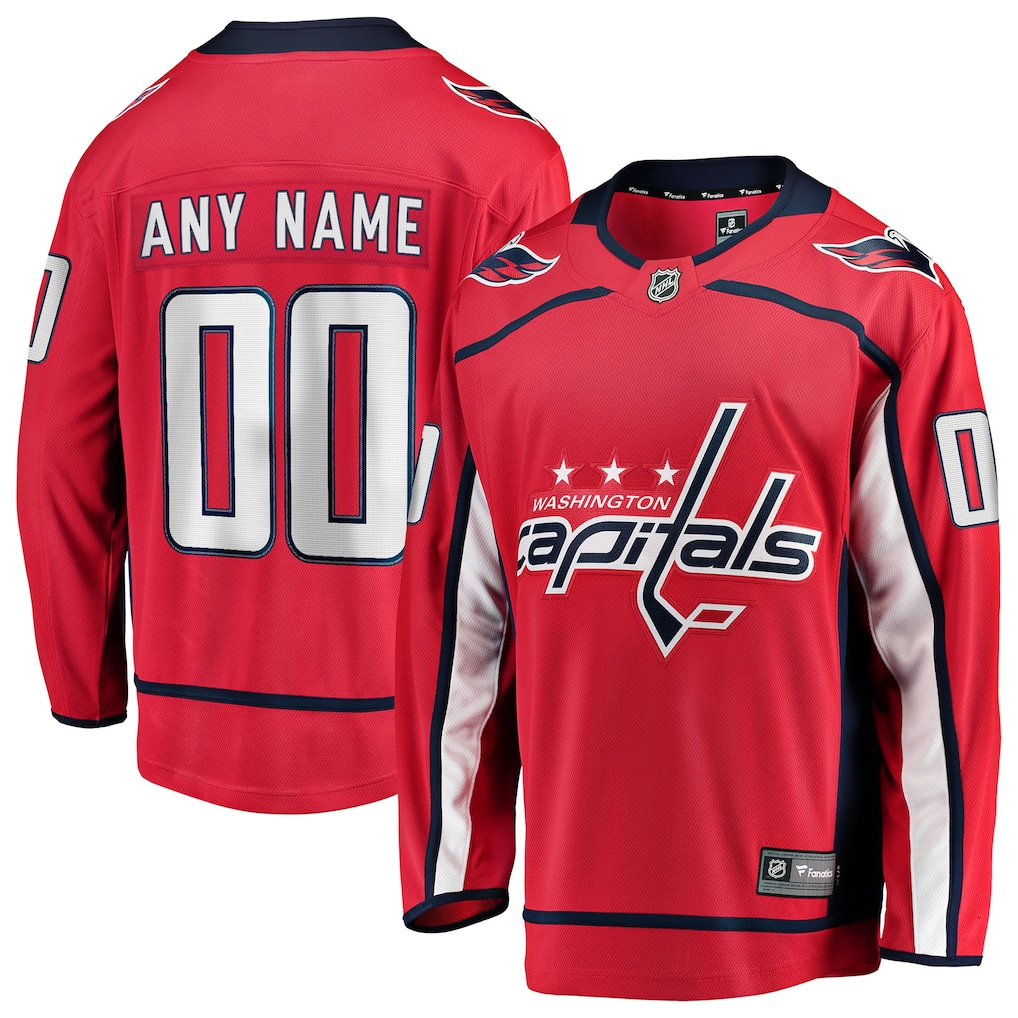 Men's Washington Capitals Fanatics Red Home Breakaway Custom Jersey