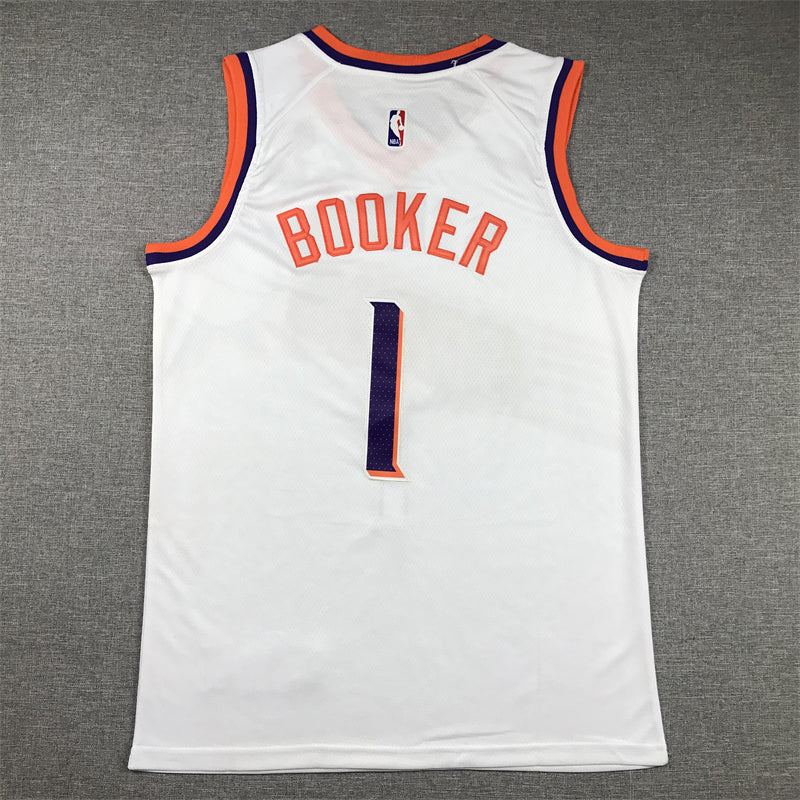 Men's Phoenix Suns Devin Booker White 2023/24 Fast Break Replica Jersey - Association Edition