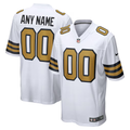Men's New Orleans Saints White Alternate Custom Game Jersey