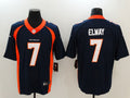 Men's Denver Broncos John Elway Navy Game Player Jersey