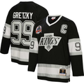 Men's Los Angeles Kings Wayne Gretzky Mitchell Ness Black Big & Tall 1992/93 Blue Line Player Jersey