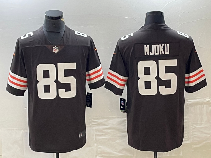 Men's Cleveland Browns David Njoku Brown Game Player Jersey