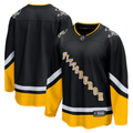 Men's Pittsburgh Penguins Fanatics Black Alternate Breakaway Blank Jersey