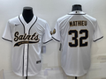Men's New Orleans Saints Tyrann Mathieu White Game Jersey Joint Edition