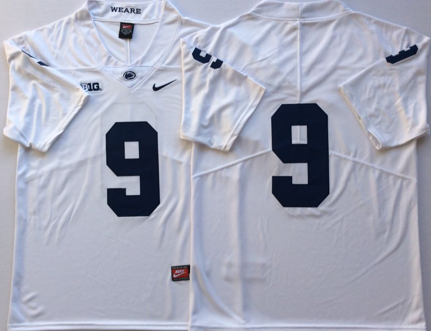 Men's Penn State Nittany Lions Trace McSorley White Team Player Game Jersey