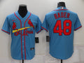 Men's St. Louis Cardinals Harrison Bader Blue Replica Baseball Jersey