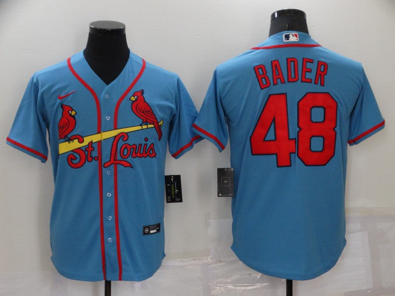 Men's St. Louis Cardinals Harrison Bader Blue Replica Baseball Jersey