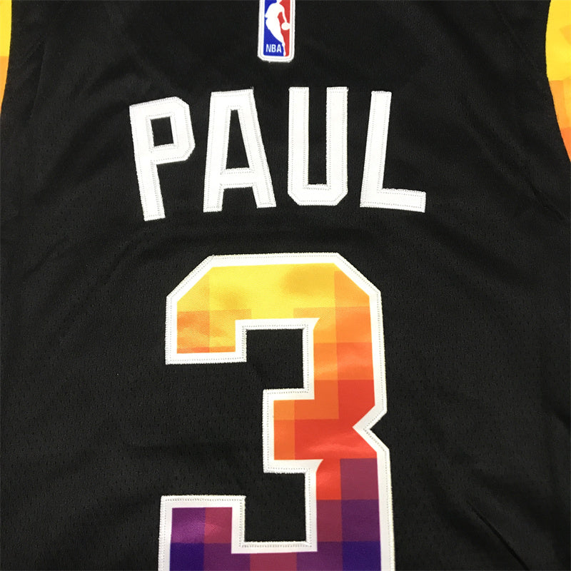 Men's Phoenix Suns Chris Paul Black Swingman Jersey - Statement Edition