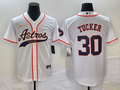 Men's Houston Astros Kyle Tucker White Replica Jersey Joint Edition