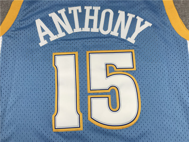 Men's Denver Nuggets Carmelo Anthony NBA Blue Player Jersey