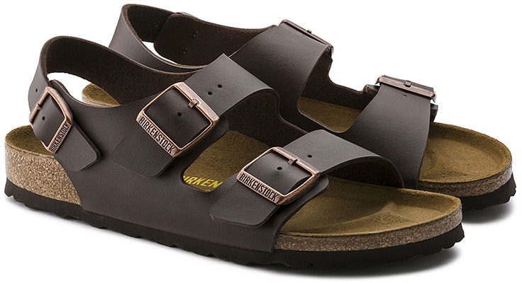 Birkenstock Milano Birko-Flor 34701 Dark Brown Sandals