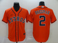 Men's Houston Astros Alex Bregman Orange Replica Baseball Jersey