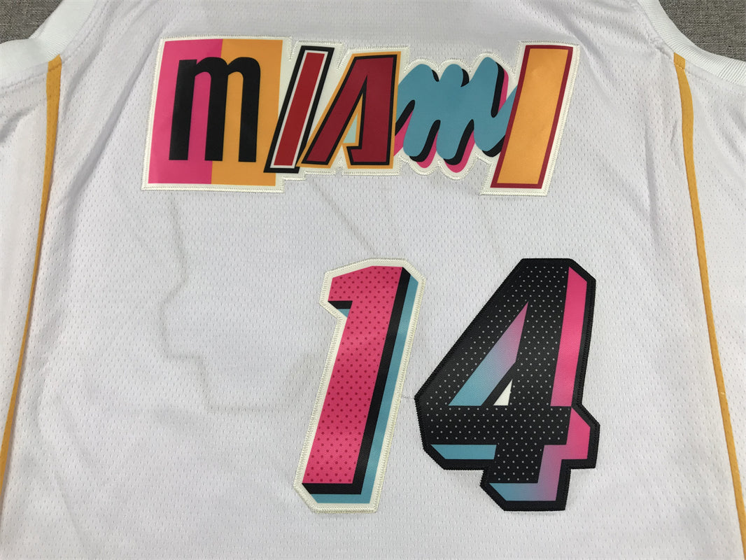 Men's Miami Heat Tyler Herro White 2022/23 Fastbreak Jersey - City Edition