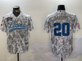 Men's Detroit Lions Barry Sanders Arctic Camo 2024 Salute to Service Limited Jersey