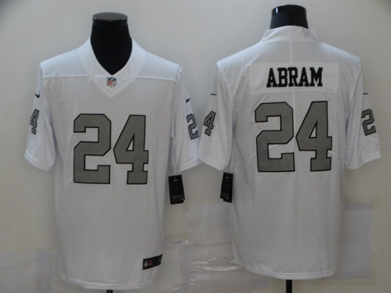 Men's Las Vegas Raiders Jonathan Abram White Game Jersey