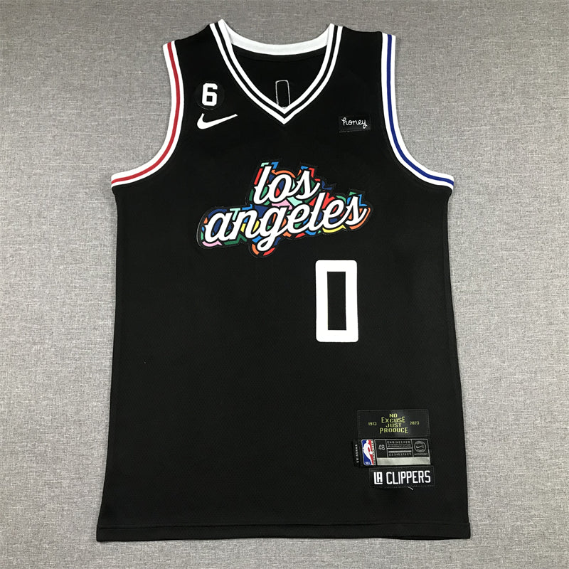 Men's LA Clippers Russell Westbrook Black 2022/23 Fastbreak Jersey - City Edition