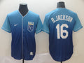 Men's Kansas City Royals Bo Jackson Blue Stitched Jersey