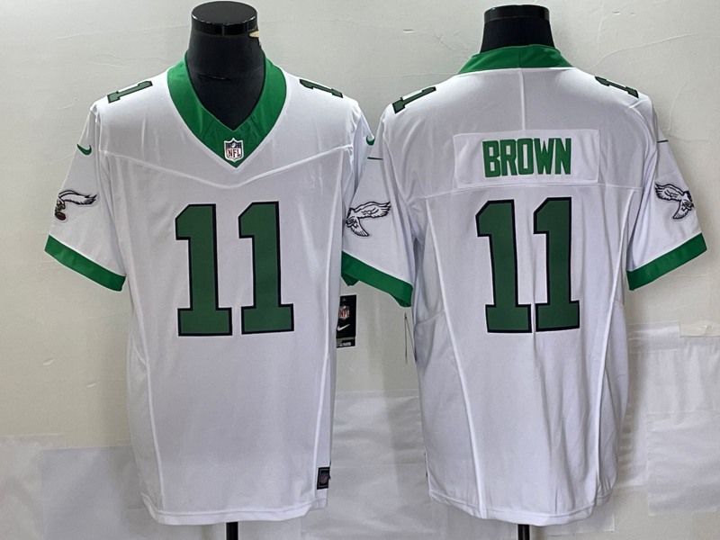 Men's Philadelphia Eagles A.J. Brown White Game Player Jersey
