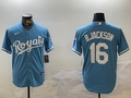 Men's Kansas City Royals Bo Jackson Blue Replica Baseball Jersey