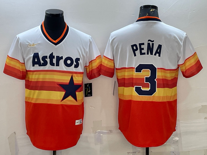 Men's Houston Astros Jeremy Pena White Home Cooperstown Collection Team Jersey