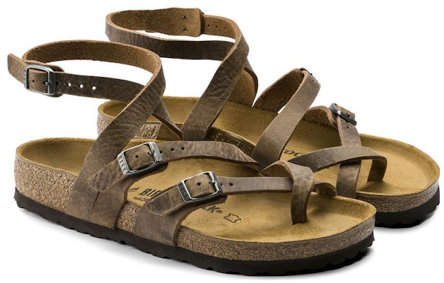 Birkenstock Seres Camberra Old Natural Leather 1008709 Narrow Fit Tabacco Sandals