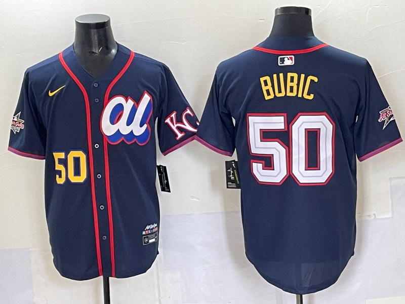 Men's American League Kris Bubic Navy 2025 All-Star Edition Limited Player Jersey