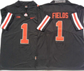 Men's Ohio State Buckeyes Justin Fields Black Player Jersey