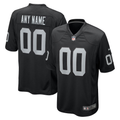 Men's Las Vegas Raiders Black Custom Game Jersey