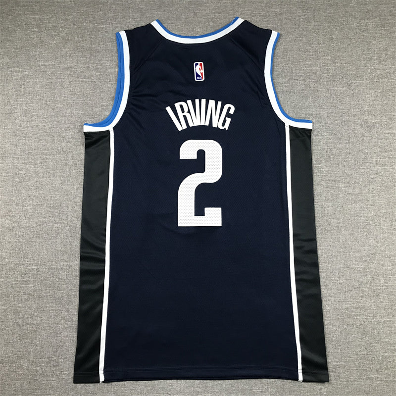 Men's Dallas Mavericks Kyrie Irving Navy 2022/23 Statement Edition Swingman Jersey