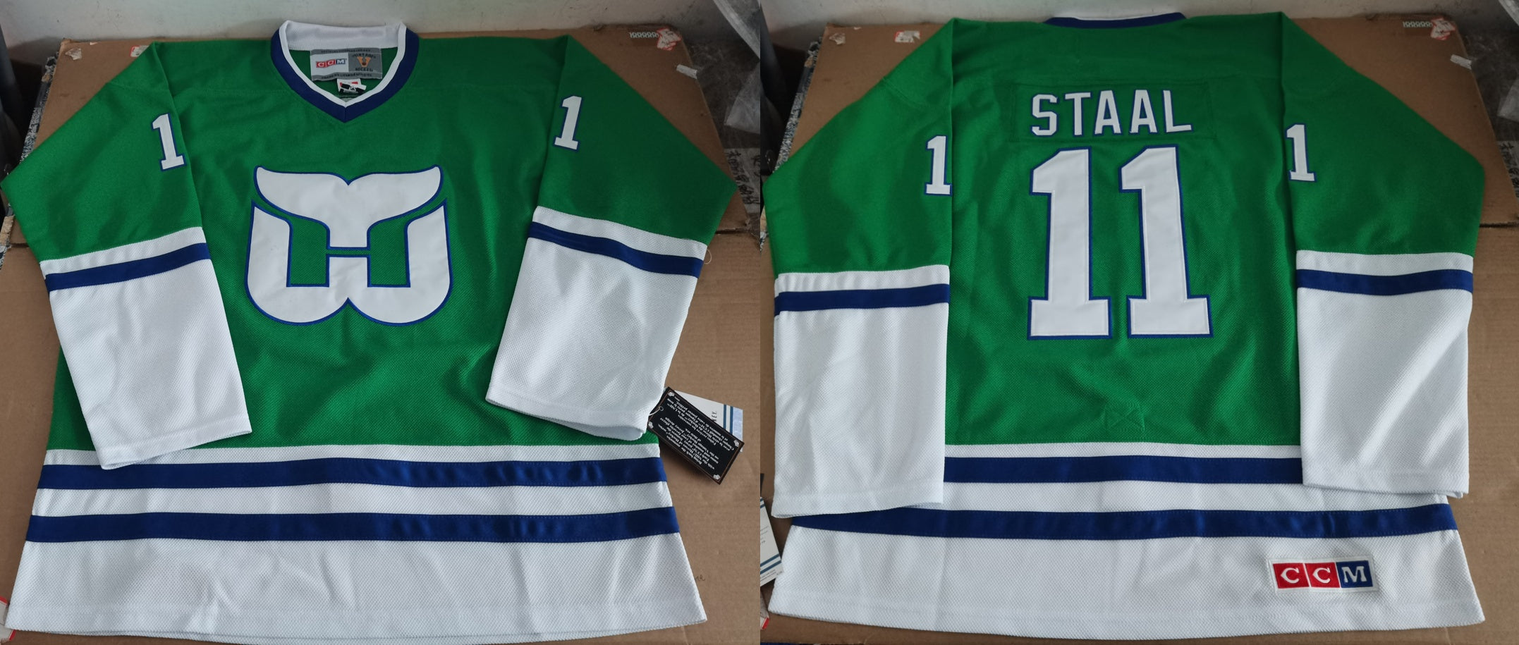 Men's Carolina Hurricanes Jordan Staal Green Game jersey
