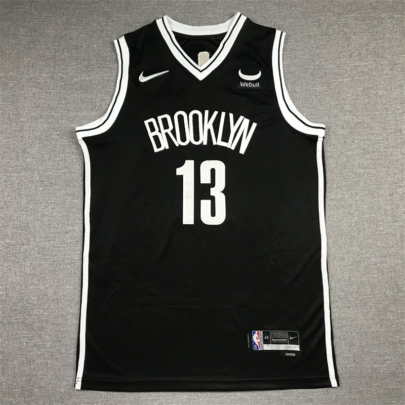 Men's Brooklyn Nets James Harden Black 2021/22 Diamond Swingman Jersey