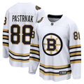 Men's Boston Bruins David Pastrnak White Player Game Jersey