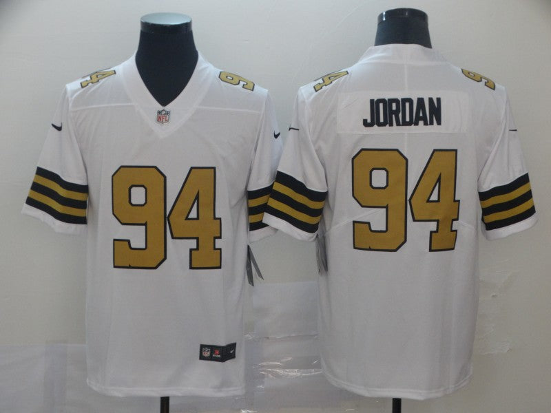 Men's New Orleans Saints Cameron Jordan White Player Game Jersey