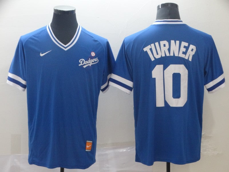 Men's Los Angeles Dodgers Justin Turner Blue Replica Game Jersey