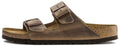 Birkenstock Arizona Soft Footbed Oiled Leather 0552813 Narrow Fit Tobacco Brown Slide Sandals