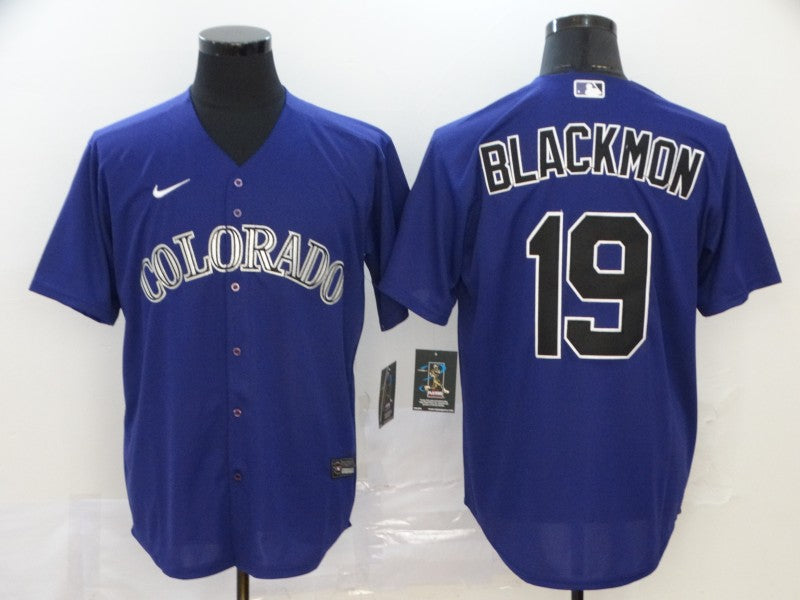 Men's Colorado Rockies Charlie Blackmon Purple Replica Baseball Jersey