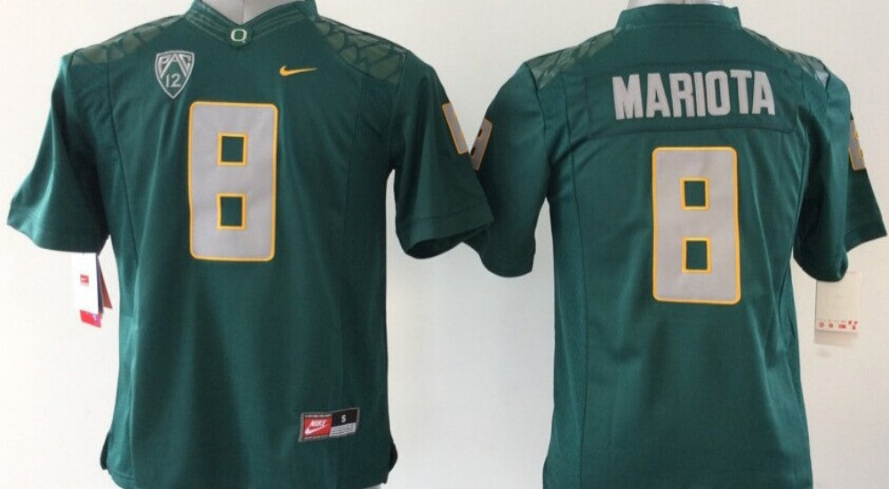 Men's Oregon Ducks Marcus Mariota Green Player Jersey