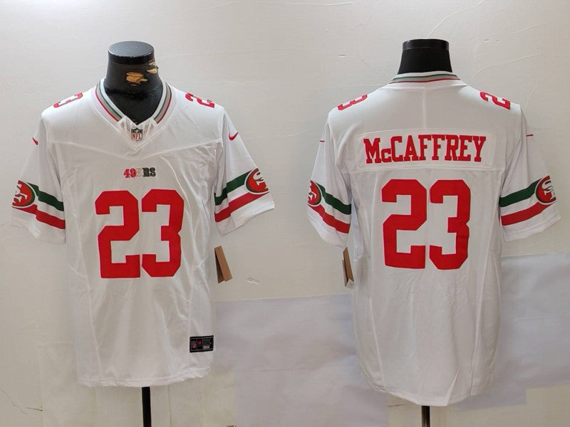 Men's San Francisco 49ers Christian McCaffrey White Alternate Vapor F.U.S.E. Limited Jersey