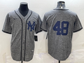 Men's New York Yankees Anthony Rizzo Gray Replica Game Name Jersey