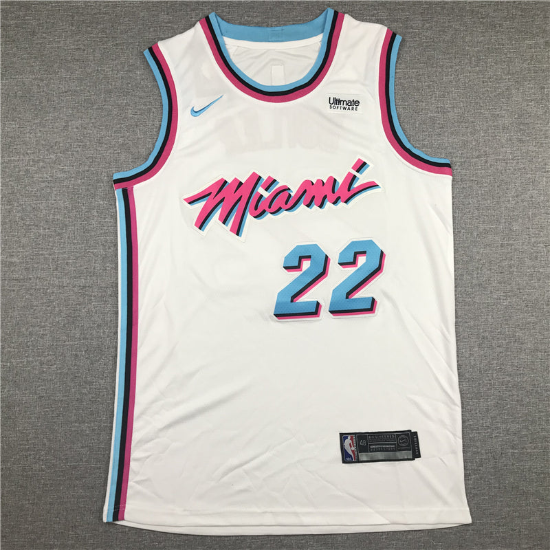 Men's Miami Heat Jimmy Butler NBA White Swingman Jersey