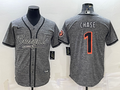 Men's Cincinnati Bengals Ja'Marr Chase Grey Fashion Game Jersey