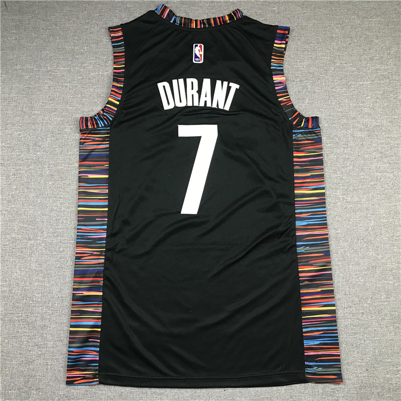Men's Brooklyn Nets Kevin Durant Black Swingman Jersey - City Edition